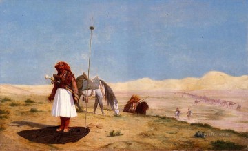 Oración en el desierto árabe Jean Leon Gerome Pinturas al óleo